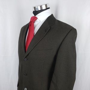 Joseph Abboud Mens 39R Sport Coat Blazer Tweed